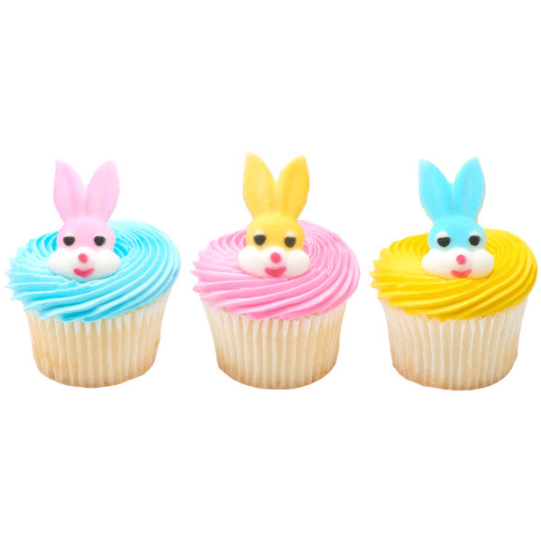 Small Bunny Head Assortment Dec-Ons® Decorations, Set of 3