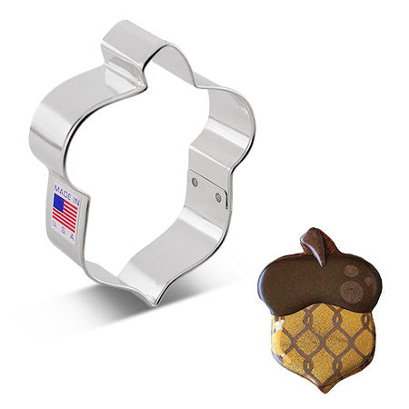 Large Acorn Cookie Cutter 3 1/2" x 2 3/4"