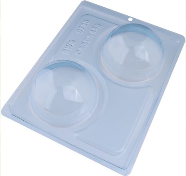 BWB 3 piece chocolate mold: 80mm SPHERE