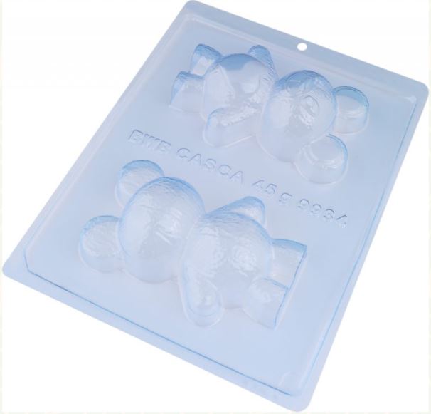 BWB 3 piece chocolate mold: BEAR WITH HEART