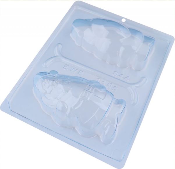 BWB 3 piece chocolate mold: SANTA CLAUS