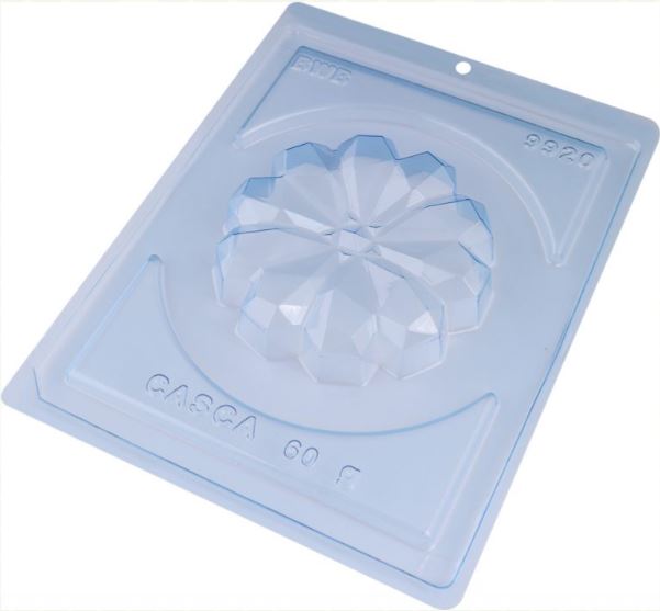 BWB 3 piece chocolate mold: GEOMETRIC HEART