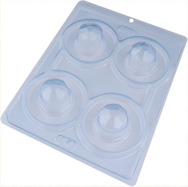 BWB 3 piece chocolate mold: DIAMOND TRUFFLE