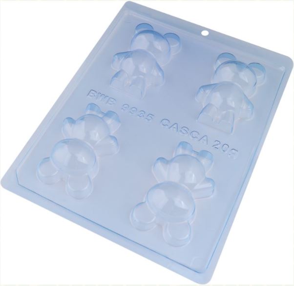 BWB 3 piece chocolate mold: LITTLE BEAR