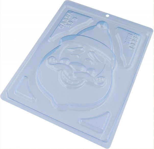 BWB 3 piece chocolate mold: SANTA CLAUS FACE
