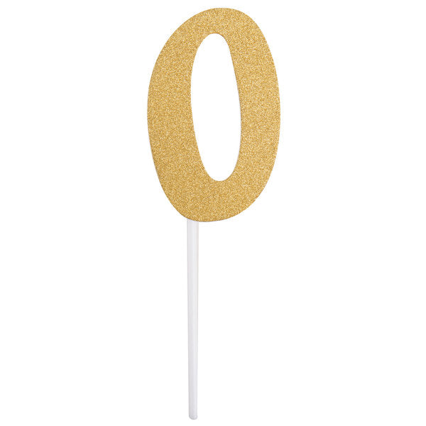 cake topper glitter numbers