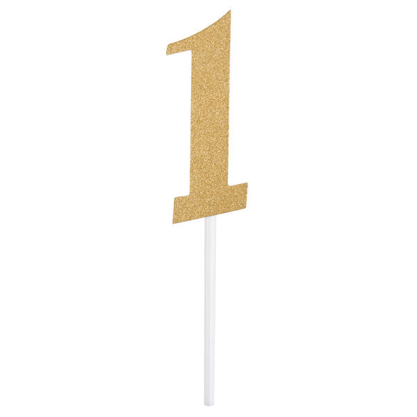 cake topper glitter numbers