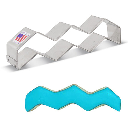 Chevron Pattern Cookie Cutter 1 3/8" x 5 1/4"