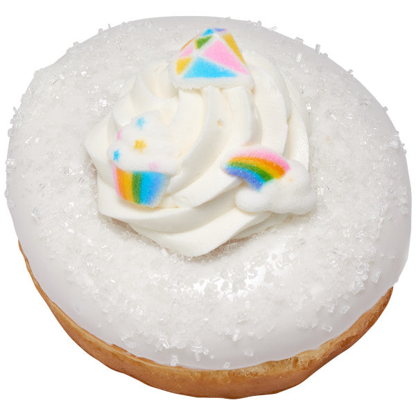 Large White Crystal Sugar Decorations, 4oz