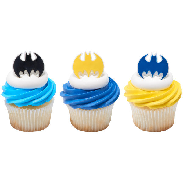 Batman™ Dark Knight Cupcake Rings, set of 12
