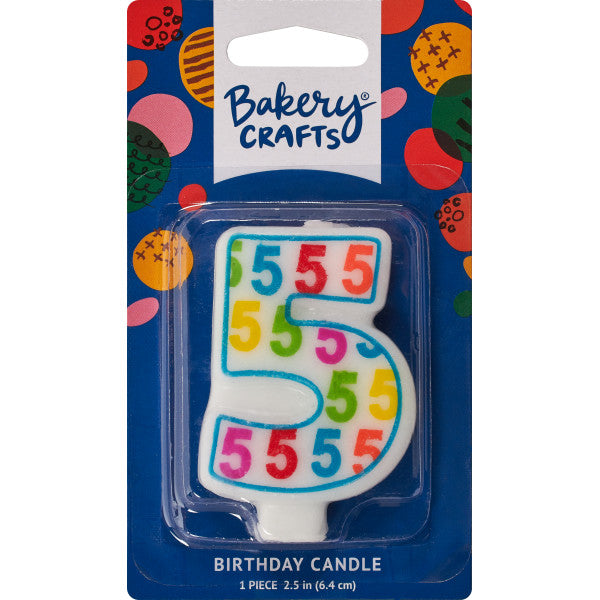 5 Number Pattern Numeral Candles