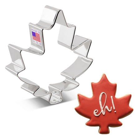 Large Maple Leaf Cookie Cutter 3 3/4