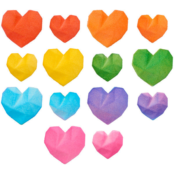 Low Poly Heart, 6 ct
