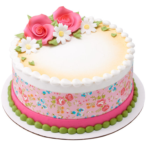 Pink 2" Rose SugarSoft® Premium Edible Decorations