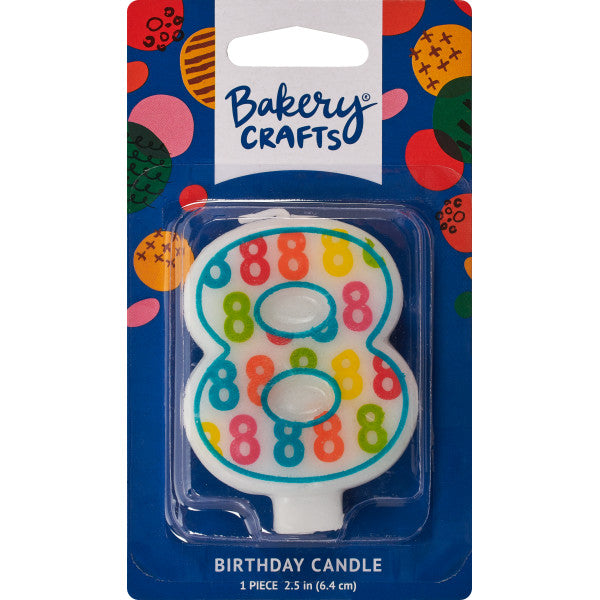 8 Number Pattern Numeral Candles