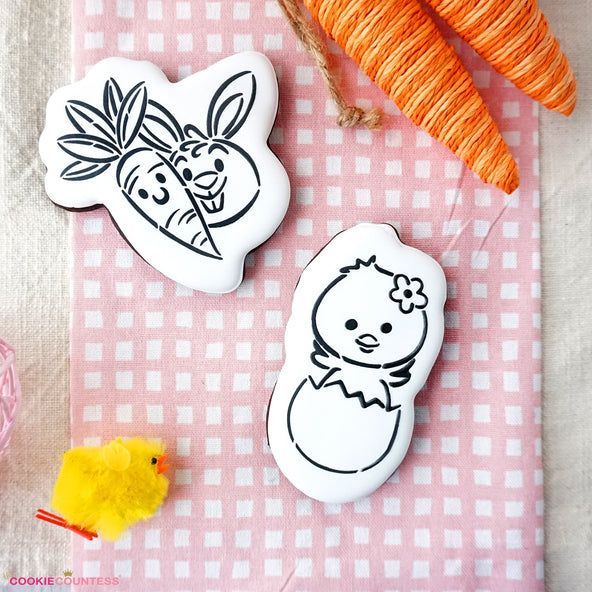 Baby Chick in Egg PYO Stencil