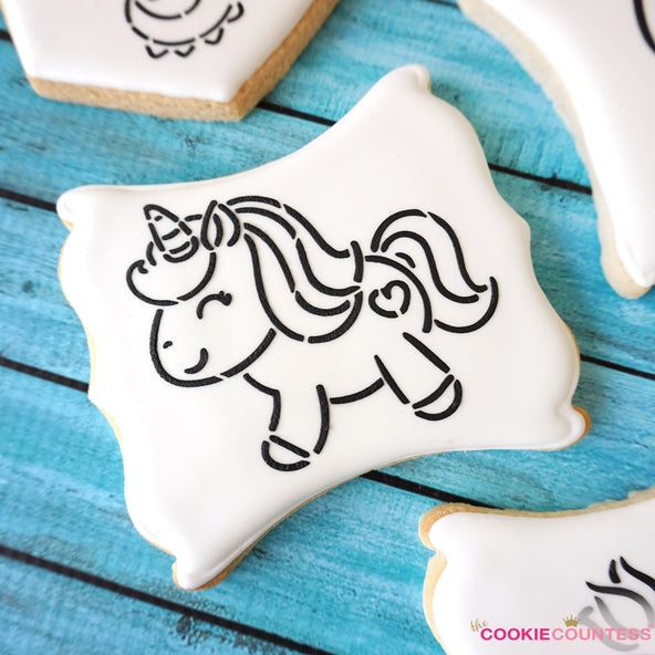 Sweetie Unicorn PYO Stencil