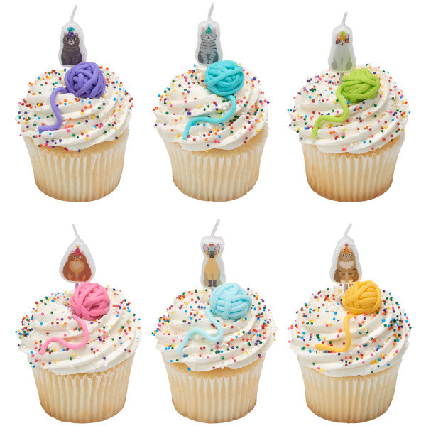 Party Cats Shaped Candles