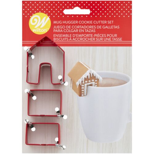 Metal 3-D Gingerbread House Mug Hugger Cookie Cutter Set, 3-Piece