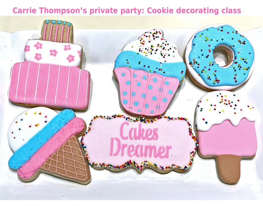 Carrie Thompson's private sugar cookie decorating class