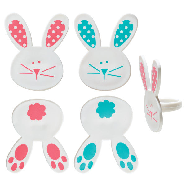 Bunny and Tails Cupcake Rings set of 12