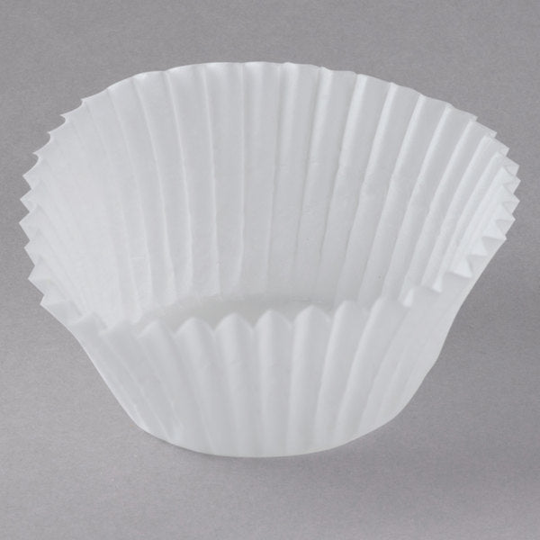 White Mini Baking Cup 1 1/4" x 7/8",