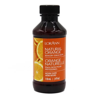 Natural Orange Bakery Emulsion, 4oz