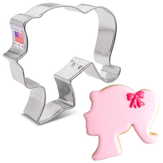 Doll Head Cookie Cutter 4"