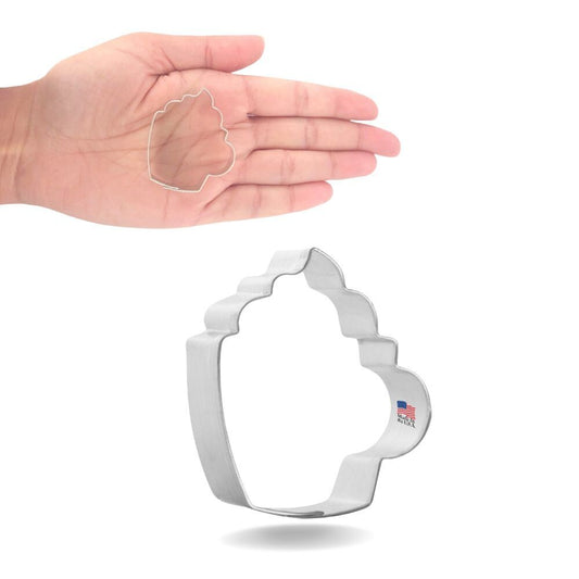 Mini Cocoa Mug Cookie Cutter 1.6 in