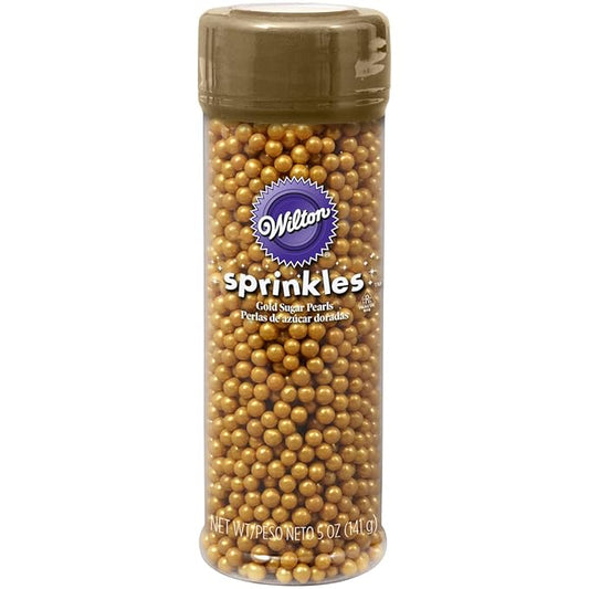 Gold Pearls sprinkles, 4.9 oz