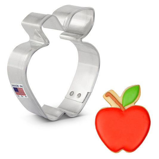 Mini Apple Cookie Cutter 2 1/8" x 1 3/4"