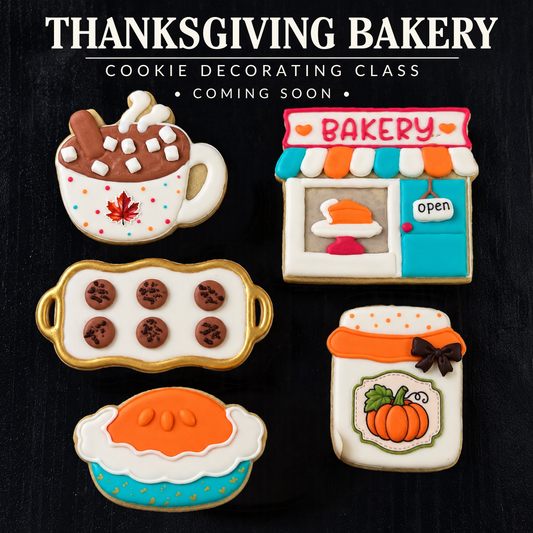 Thursday 11/12/2026: Sugar Cookie Decorating class - Thanksgiving Bakery theme