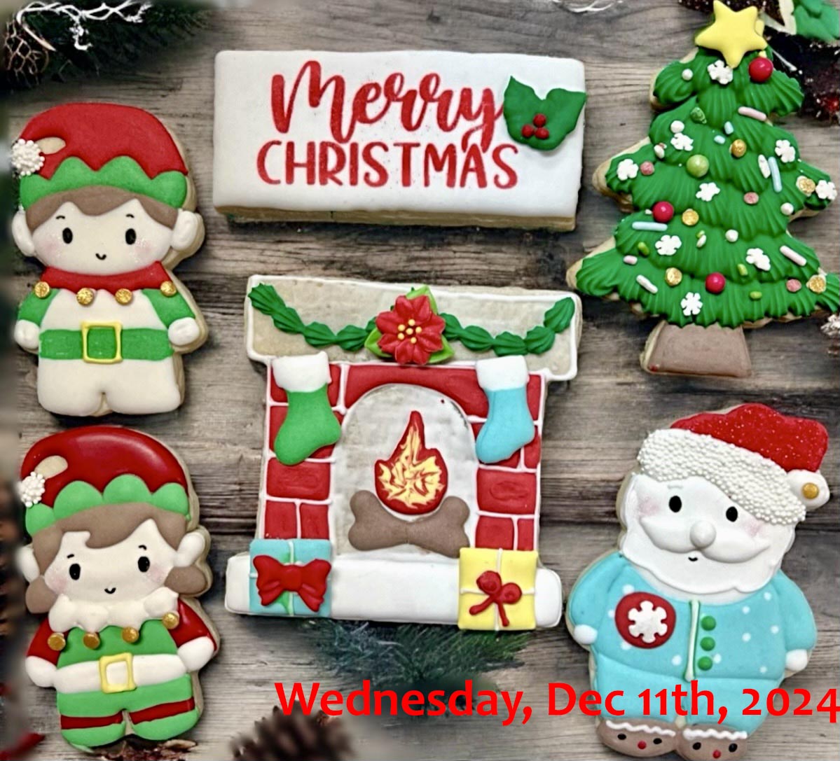 Wednesday 12/11/2024: Sugar Cookie Decorating class - Christmas theme