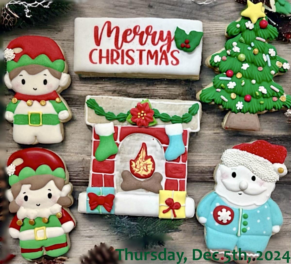 Thursday 12/5/2024: Sugar Cookie Decorating class - Christmas theme