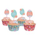 Easter Cupcake Cases & Toppers Set of 24