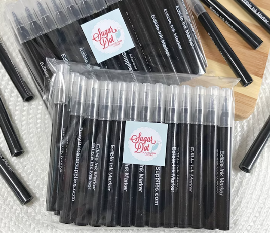 Mini Color Edible Markers Pens, 4ct