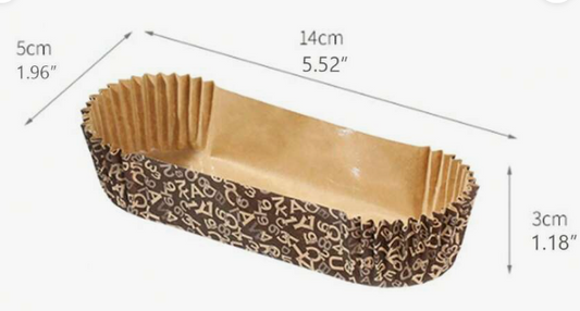 Oblong Cupcake Liners,
