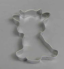 4" Cow cookie cutter