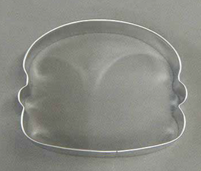 3.5" Hamburger cookie cutter