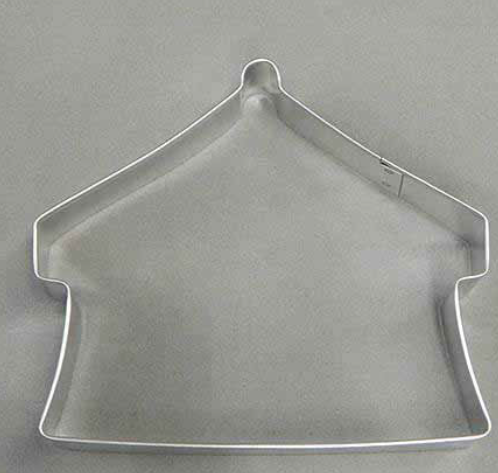 4.5" Circus  Tent cookie cutter