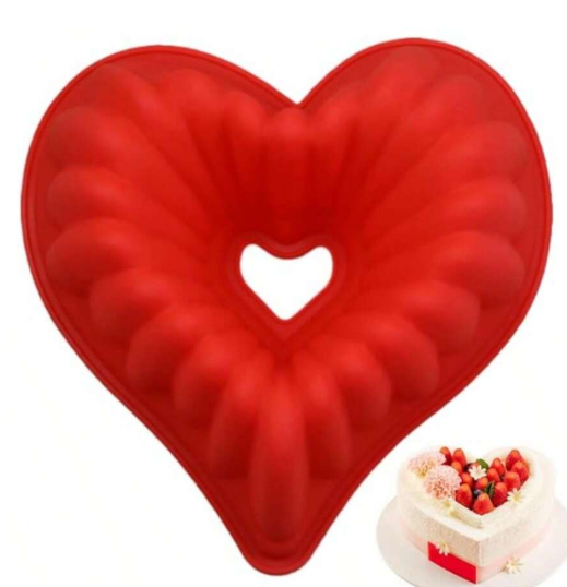 Heart Bundt silicone Cake Pan