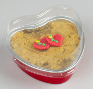 Mini Heart Shaped Foil W/ Lid, 10ct