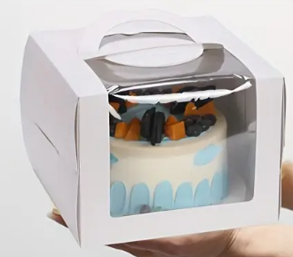 Box with handle 6x6x4 in