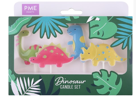 Dinosaur Candle Set of 4
