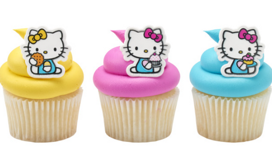 Hello Kitty® & Mimmy Cupcake Rings, 6ct