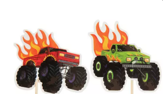 Monster Trucks Cupcake Toppers