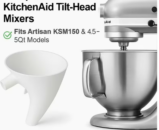 Flour Funnel for Kitchen Aid Mixer