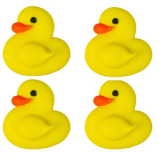 Mini Duckies Royal Icing, 6 ct