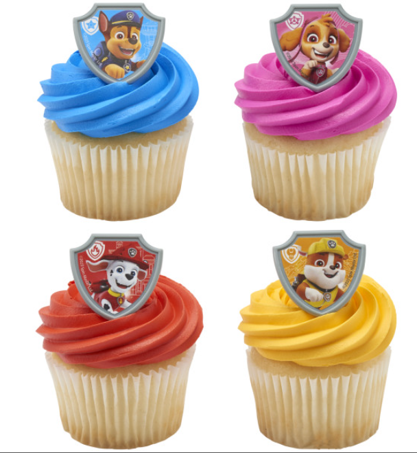 PAW Patrol  Cupcake Rings, 12ct