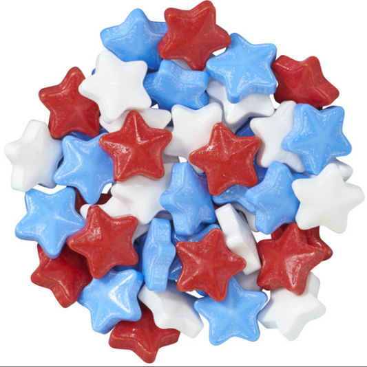 Red, White and Blue Stars Sprinkles 4oz